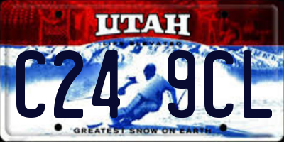 UT license plate C249CL