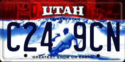 UT license plate C249CN