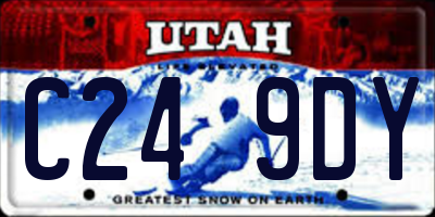 UT license plate C249DY