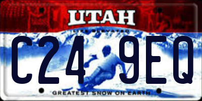 UT license plate C249EQ