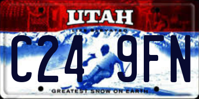 UT license plate C249FN