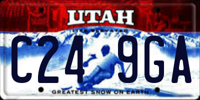 UT license plate C249GA