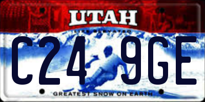 UT license plate C249GE