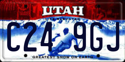 UT license plate C249GJ