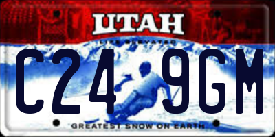 UT license plate C249GM
