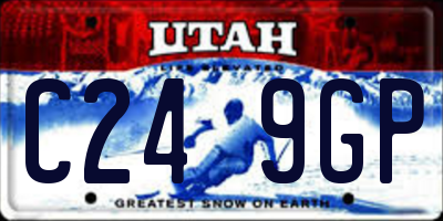 UT license plate C249GP