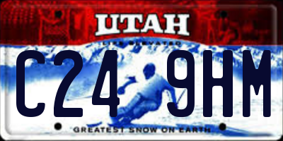UT license plate C249HM