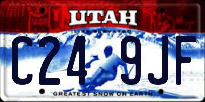 UT license plate C249JF