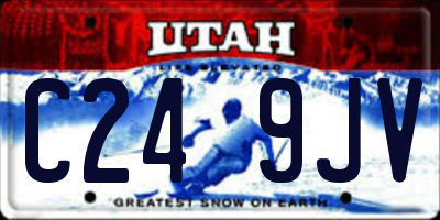 UT license plate C249JV