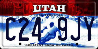 UT license plate C249JY