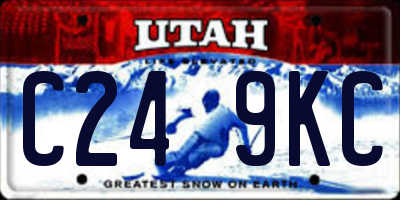 UT license plate C249KC