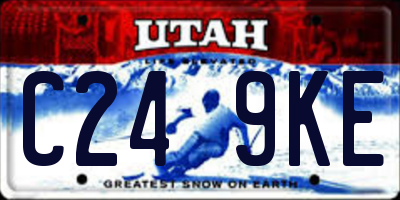UT license plate C249KE