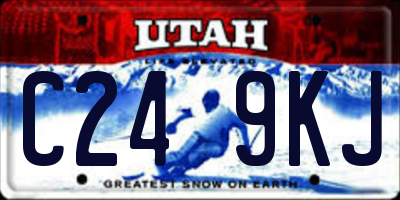 UT license plate C249KJ