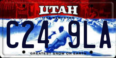 UT license plate C249LA