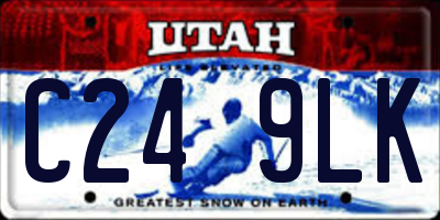 UT license plate C249LK