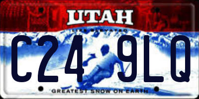 UT license plate C249LQ