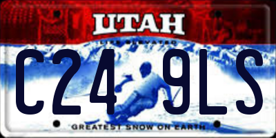 UT license plate C249LS