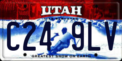 UT license plate C249LV