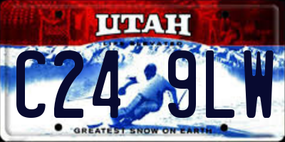 UT license plate C249LW