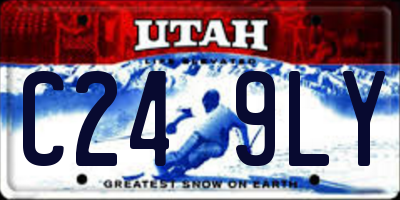 UT license plate C249LY