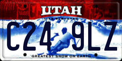 UT license plate C249LZ