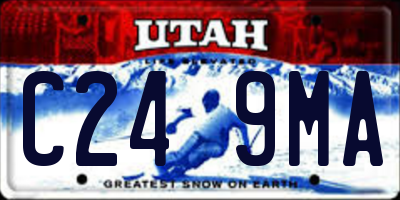 UT license plate C249MA