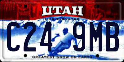 UT license plate C249MB