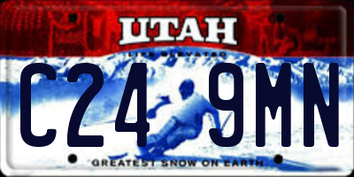 UT license plate C249MN