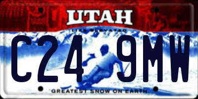 UT license plate C249MW