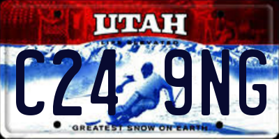 UT license plate C249NG