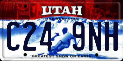 UT license plate C249NH
