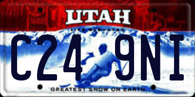 UT license plate C249NI