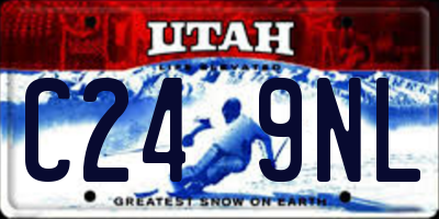 UT license plate C249NL