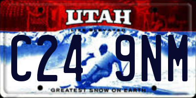UT license plate C249NM