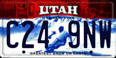 UT license plate C249NW