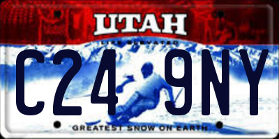 UT license plate C249NY