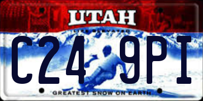 UT license plate C249PI