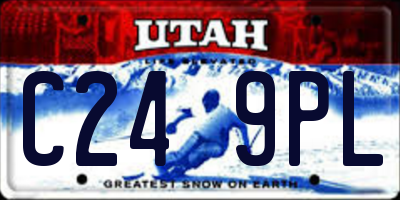 UT license plate C249PL