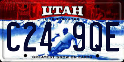 UT license plate C249QE
