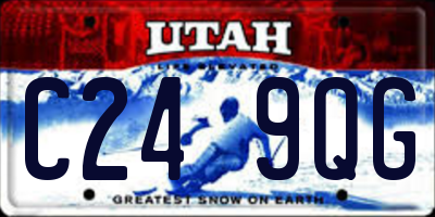 UT license plate C249QG