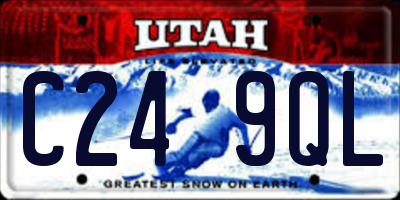 UT license plate C249QL