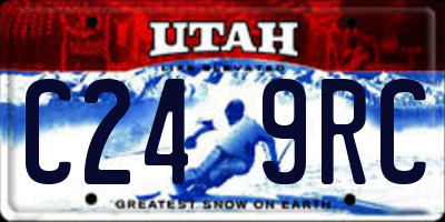 UT license plate C249RC