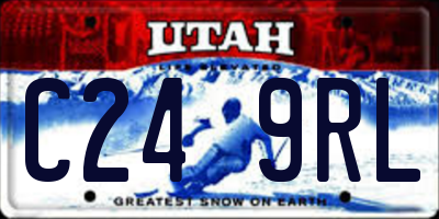 UT license plate C249RL