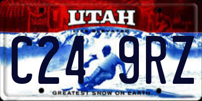 UT license plate C249RZ