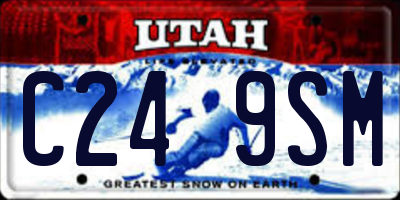UT license plate C249SM