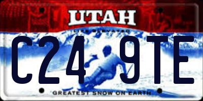 UT license plate C249TE