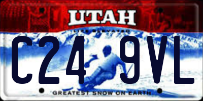 UT license plate C249VL