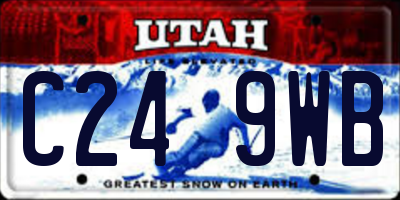 UT license plate C249WB