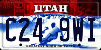 UT license plate C249WI