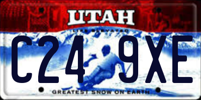 UT license plate C249XE
